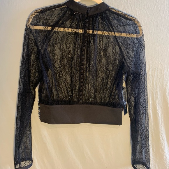 GUESS MARCIANO LACE TOP NWT - Picture 3 of 10
